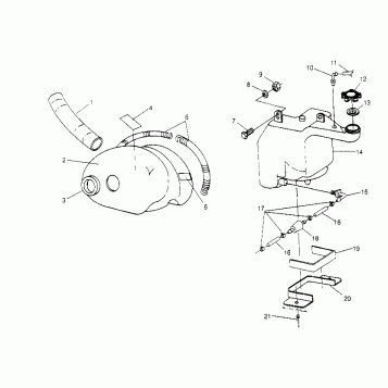 OIL TANK / AIR BOX ASSEMBLY STARLITE 0953427 (4928902890C006)
