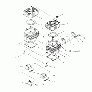 CYLINDER ASSEMBLY LITE 0953433 and LITE DELUXE 0953431 (4928902890C011)