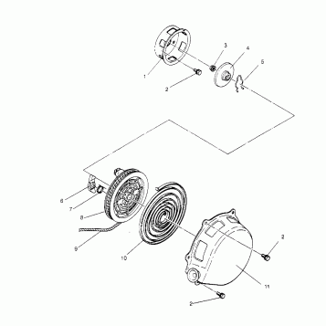 RECOIL STARTER ASSEMBLY STARLITE 0953427 (4928902890C012)