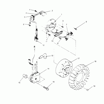 MAGNETO ASSEMBLY LITE 0953433, STARLITE 0953427  and LITE DELUXE 0953431 (4928902890D005)