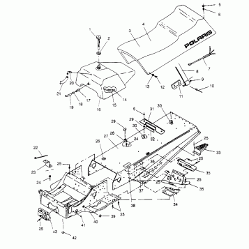 TUNNEL and SEAT ASSEMBLY LITE GT 0953133 and  EUROPEAN LITE GT E953133 (4928922892A006)