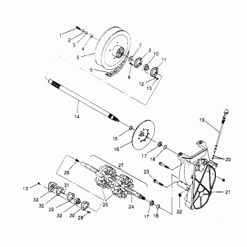 DRIVE TRAIN ASSEMBLY LITE GT 0953133 and  EUROPEAN LITE GT E953133 (4928922892B006)