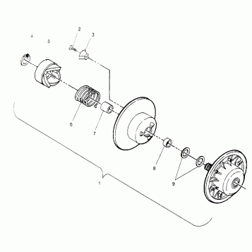 DRIVEN CLUTCH ASSEMBLY LITE GT 0953133 and  EUROPEAN LITE GT E953133 (4928922892B012)