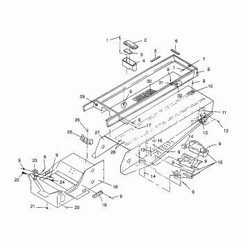 TUNNEL ASSEMBLY WIDETRAK LX 0952064 and  EUROPEAN WIDETRAK LX E952064 (4928942894A006)