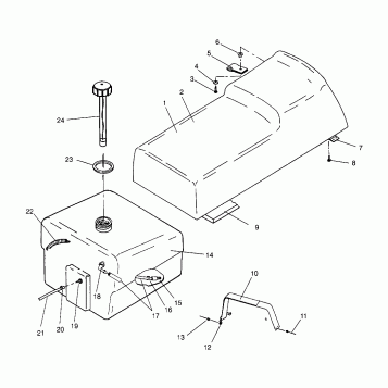 SEAT and GAS TANK ASSEMBLY WIDETRAK LX 0952064 and  EUROPEAN WIDETRAK LX E9 (4928942894A007)
