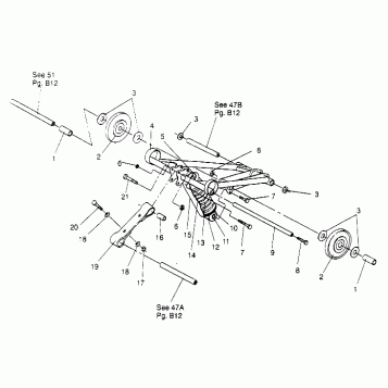 FRONT TORQUE ARM ASSEMBLY WIDETRAK LX 0952064 and  EUROPEAN WIDETRAK LX E95 (4928942894B013)
