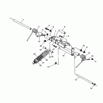 REAR TORQUE ARM ASSEMBLY WIDETRAK LX 0952064 and  EUROPEAN WIDETRAK LX E952 (4928942894B014)