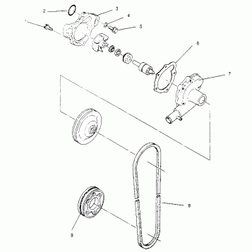 WATER PUMP WIDETRAK LX 0952064 and  EUROPEAN WIDETRAK LX E952064 (4928942894C011)