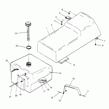 SEAT and GAS TANK ASSEMBLY WIDETRAK GT 0952061 and  EUROPEAN WIDETRAK GT E9 (4928962896A007)