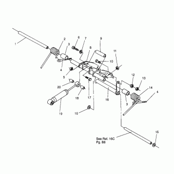 REAR TORQUE ARM ASSEMBLY WIDETRAK GT 0952061 and  EUROPEAN WIDETRAK GT E952 (4928962896B010)