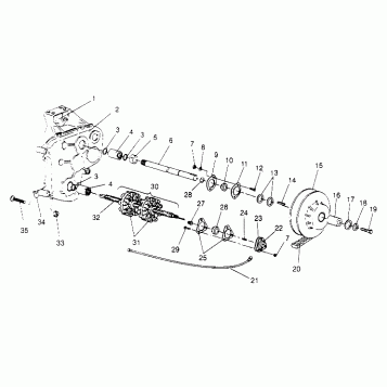 DRIVESHAFT ASSEMBLY WIDETRAK GT 0952061 and  EUROPEAN WIDETRAK GT E952061 (4928962896B011)