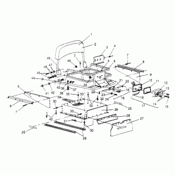 RACK and TUNNEL EXTENSION ASSEMBLY WIDETRAK GT 0952061 and  EUROPEAN WIDETR (4928962896B012)