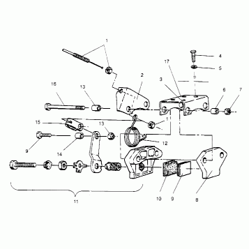 BRAKE ASSEMBLY WIDETRAK GT 0952061 (4928962896B013)