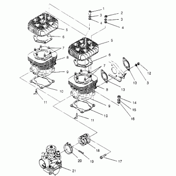 CYLINDER ASSEMBLY WIDETRAK GT 0952061 and  EUROPEAN WIDETRAK GT E952061 (4928962896C009)