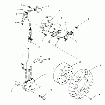 MAGNETO ASSEMBLY WIDETRAK GT 0952061 and  EUROPEAN WIDETRAK GT E952061 (4928962896D001)
