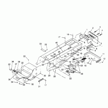 TUNNEL ASSEMBLY RXL TOURING 0950869 (4928982898A006)