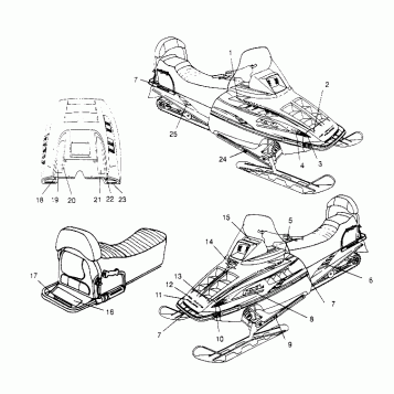 DECALS RXL TOURING 0950869 (4928982898A014)