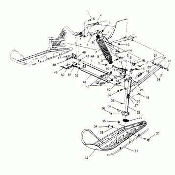FRONT SUSPENSION and SKI RXL TOURING 0950869 (4928982898B002)