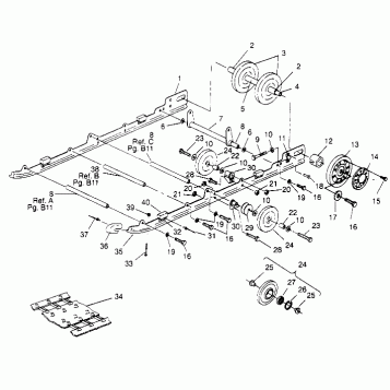 SUSPENSION ASSEMBLY RXL TOURING 0950869 (4928982898B011)