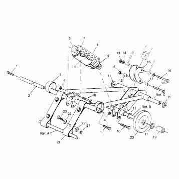 FRONT TORQUE ARM ASSEMBLY RXL TOURING 0950869 (4928982898B013)