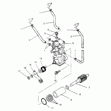 OIL PUMP ASSEMBLY RXL TOURING 0950869 (4928982898D001)