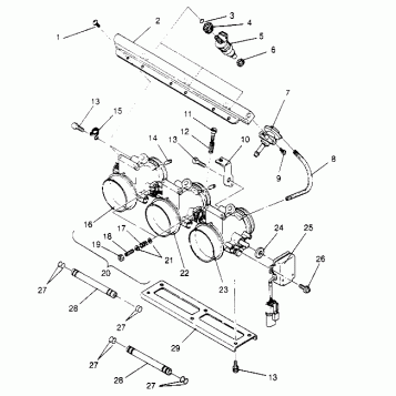 THROTTLE ASSEMBLY RXL TOURING 0950869 (4928982898D004)