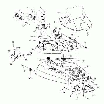 HOOD ASSEMBLY Storm 0950782, Storm SKS 0950582,  Euro Storm E950782, Euro S (4929012901A012)