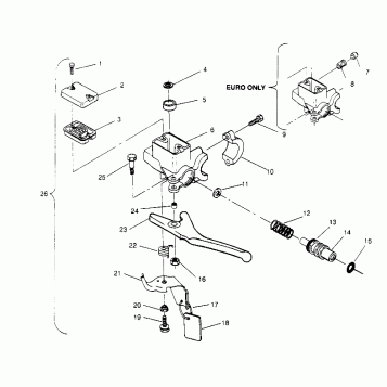 MASTER CYLINDER ASSEMBLY Storm 0950782, Storm SKS 0950582,  Euro Storm E950 (4929012901B002)