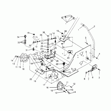 STEERING ASSEMBLY Storm 0950782, Storm SKS 0950582,  Euro Storm E950782, Eu (4929012901B006)