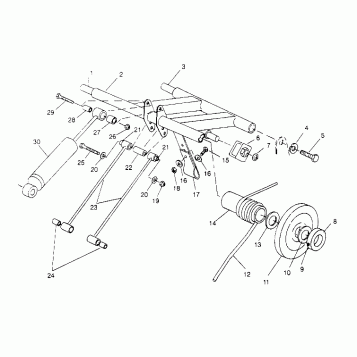 REAR TORQUE ARM ASSEMBLY Storm 0950782, Storm SKS 0950582,  Euro Storm E950 (4929012901B014)