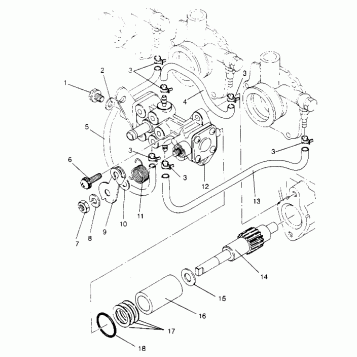 OIL PUMP ASSEMBLY Storm 0950782, Storm SKS 0950582,  Euro Storm E950782, Eu (4929012901D001)