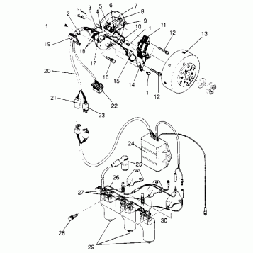 MAGNETO ASSEMBLY Storm 0950782, Storm SKS 0950582,  Euro Storm E950782, Eur (4929012901D003)