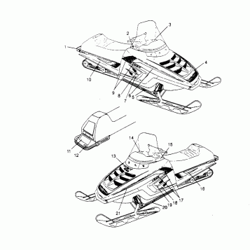 DECALS 440 0952760, 440 SKS 0952560,  and EUROPEAN 440 SKS E952560 (4929032903A014)