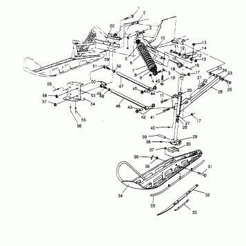 FRONT SUSPENSION and SKI 440 0952760, 440 SKS 0952560,  and EUROPEAN 440 SK (4929032903B001)