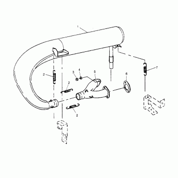 EXHAUST SYSTEM 440 0952760, 440 SKS 0952560,  and EUROPEAN 440 SKS E952560 (4929032903C004)