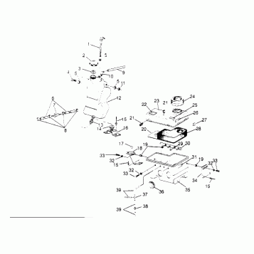 OIL TANK / AIR BOX ASSEMBLY 440 0952760, 440 SKS 0952560,  and EUROPEAN 440 (4929032903C005)