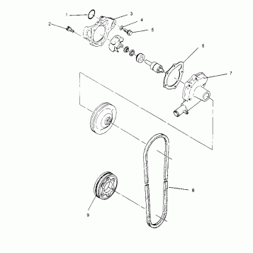 WATER PUMP 440 0952760, 440 SKS 0952560,  and EUROPEAN 440 SKS E952560 (4929032903C009)