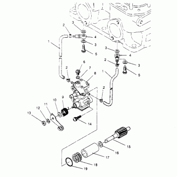 OIL PUMP ASSEMBLY 440 0952760, 440 SKS 0952560,  and EUROPEAN 440 SKS E9525 (4929032903C013)