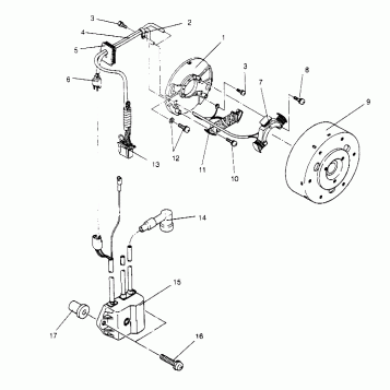 MAGNETO ASSEMBLY 440 0952760, 440 SKS 0952560,  and EUROPEAN 440 SKS E95256 (4929032903C014)