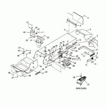 TUNNEL ASSEMBLY  500 EFI 0952774, EFI SKS 0952574,   EFI SKS PT 0952974, an (4929052905A006)