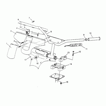 STEERING - HANDLEBAR ASSEMBLY  500 EFI 0952774, EFI SKS 0952574,   EFI SKS (4929052905B005)