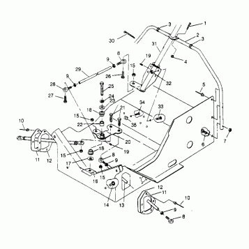 STEERING ASSEMBLY  500 EFI 0952774, EFI SKS 0952574,   EFI SKS PT 0952974, (4929052905B006)