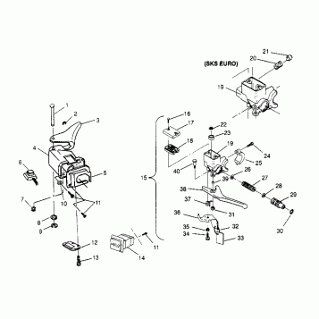 CONTROLS  500 EFI 0952774, EFI SKS 0952574,   EFI SKS PT 0952974, and EUROP (4929052905B008)