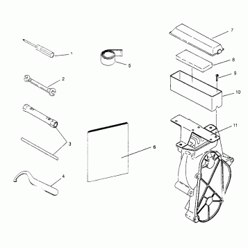 TOOL KIT  500 EFI 0952774, EFI SKS 0952574,   EFI SKS PT 0952974, and EUROP (4929052905C009)