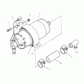 FUEL PUMP  500 EFI 0952774, EFI SKS 0952574,   EFI SKS PT 0952974, and EURO (4929052905D001)