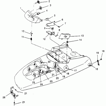 HOOD/HEADLIGHT ASSEMBLY CLASSIC 0952865 (4929072907A013)