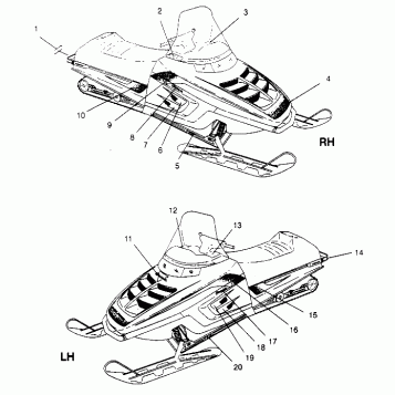 HOOD - DECALS CLASSIC 0952865 (4929072907A014)
