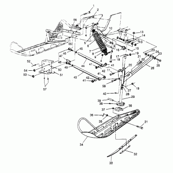 FRONT SUSPENSION and SKI CLASSIC 0952865 (4929072907B001)