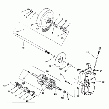 DRIVE TRAIN ASSEMBLY CLASSIC 0952865 (4929072907B010)