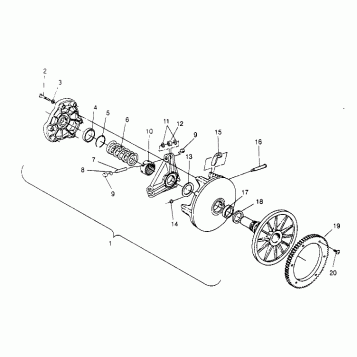 DRIVE CLUTCH CLASSIC 0952865 (4929072907C001)